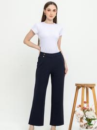Gambar 2023 Pants - Celana Wanita Kaos Kulot Pinggang Karet panjang 9135 (JS) - Hitam, XL (T4) dari Sisters Fashion Group Kota Administrasi Jakarta Utara 5 Tokopedia