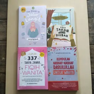 PAKET 4 BUKU MOTIVASI / THE POWER OF JALUR LANGIT / KALA TAKDIR MASIH BISA DI UBAH / 337 TANYA JAWAB FIQIH WANITA / KUMPULAN NASIHAT - NASIHAT RASULULLAH UNTUK WANITA