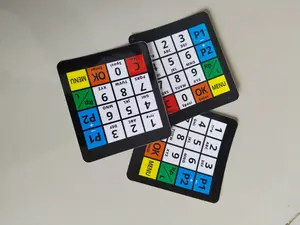 Stiker Variasi Keypad Pom Mini Digital Kipet Matrix 4x4 Pertamini Model Laminasi Hitam Anti Air