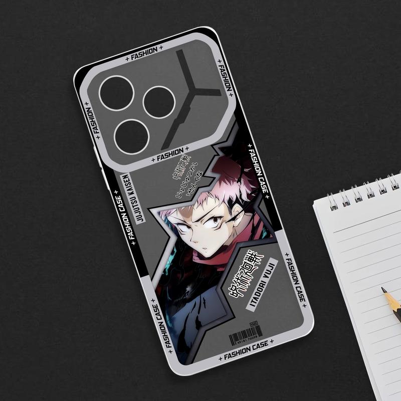 Case Hp Untuk Tecno Pova 6 Terbaru Softcase Bening TPU Casing Pova 6 NFC Pelindung camera Case Clear JSVR-238 casing tecno pova 6 anime 2