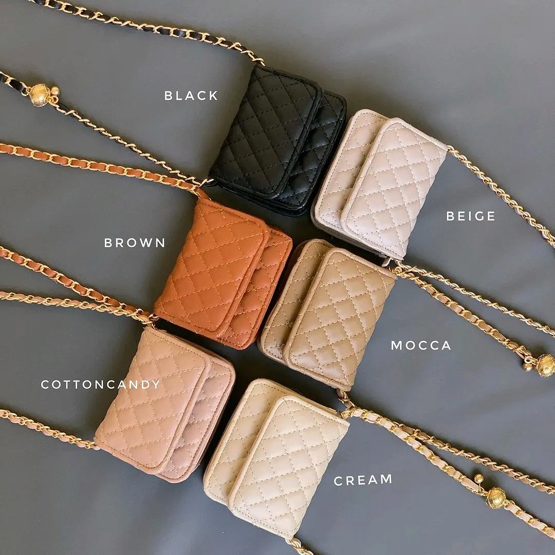 Dompet tali panjang / dompet selempang / dompet tali rantai / dompet mini lucu