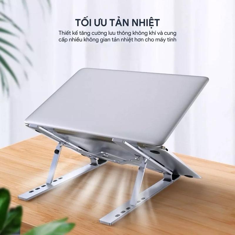  Giá đỡ LAPTOP ĐIỆN THOẠI MÁY TÍNH bằng nhôm có thể điều chỉnh được 7 cấp độ cao đế kê laptop nhôm tản nhiệt 