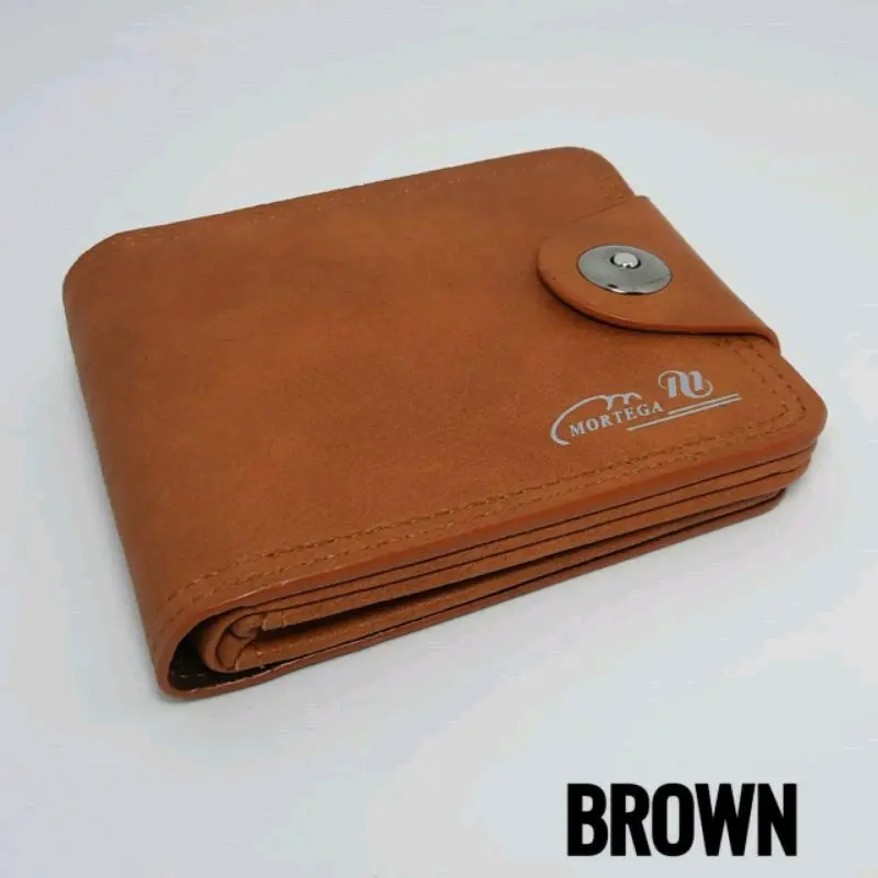 dompet lipat  kancing  Pria Kulit hanging