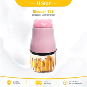 Blender Portable 128  Blender Food Chopper Tanduk Beruang Grinder Multifungsi