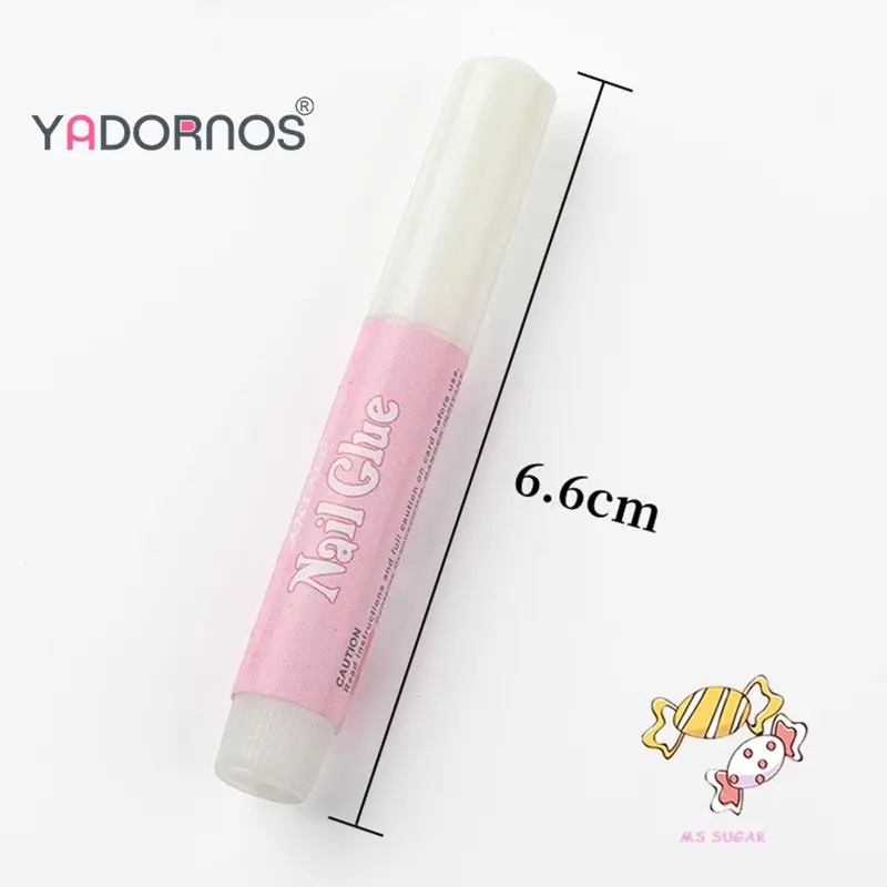 YADORNOS Lem Kuku Super Kuat Lem Kuku Tahan Lama & Tahan Lama Lem Ujung Kuku Palsu untuk Kuku Akrilik dan Tekan Pada Kuku 5