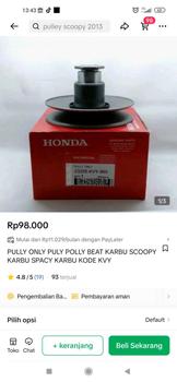 Product Review of PULLY ONLY PULY POLLY BEAT KARBU SCOOPY KARBU SPACY KARBU KODE KVY from A**a 0