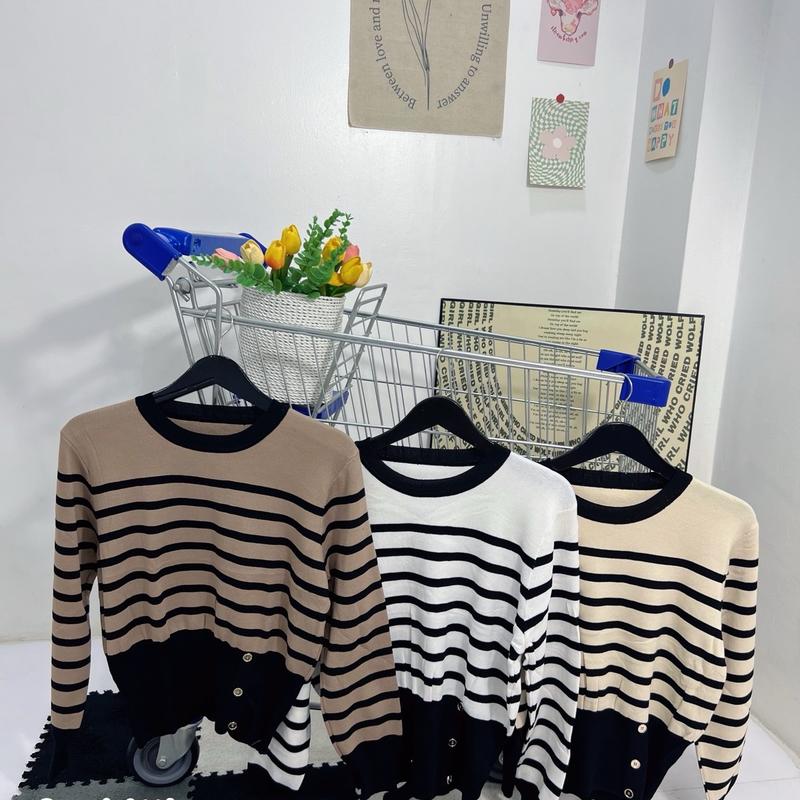 Annora Stripe Long Sleeve Top 1