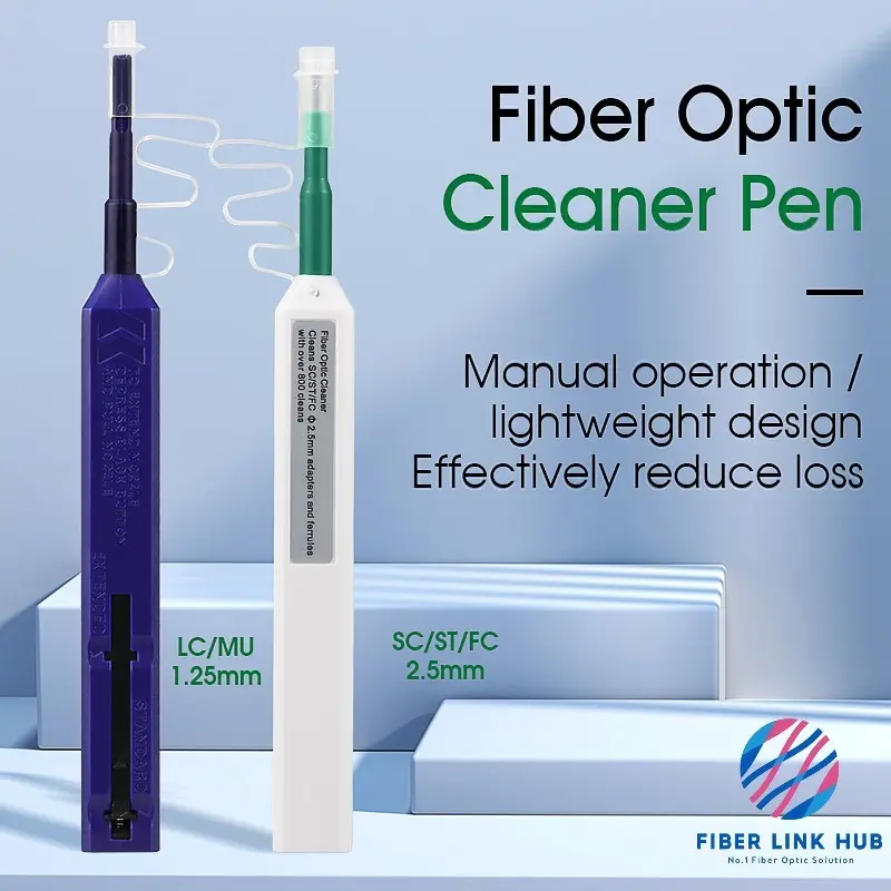 ONE CLICK CLEANER SC/LC Pen Connector Fiber Optic For 1.25/2.5mm COMPTYCO LC SC FC Ad AUA-250 1