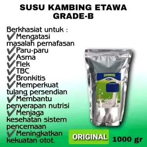 SUSU KAMBING ETAWA ASLI GRADE-B 1KG RASA ORIGINAL DAN COKLAT DAN A-TAWA