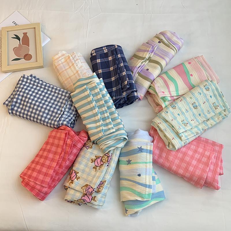 Product Introduction of 20% OFF First 30 Orders Women Pajamas trousers Cool and Breathable in Summer, Korean Style, Cute Cartoon, Casual, Loose, Home-style, Outdoor-wear Trousers, Various Types, Various Patterns, One Size 40kg-70kg Pants Nightwear Loungewear 8