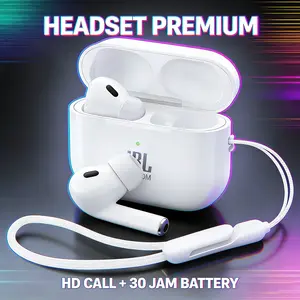 KY X55 Earphone Tidur Suara Stereo Level HiFi, Tahan Air iPX5, Mikrofon Internal, ENC Noise Reduction Layar Digital Cerdas Kontrol Sentuh untuk iPhone dan Android