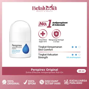 BELALUXIA Perspirex Original 20 ml - Deodorant Roll On Anti Pespirant - Deodoran Tawas Atasi Keringat di Ketiak dan Bau Badan - Perawatan Tubuh dan Ketiak 1x