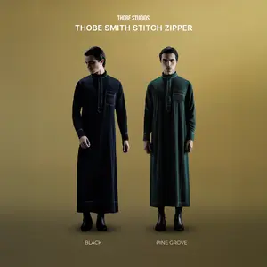 [SMITH STITCH ZIPPER] Thobe Studios (Jubah / Gamis Pria Premium Slimfit) - UV Protection Material.