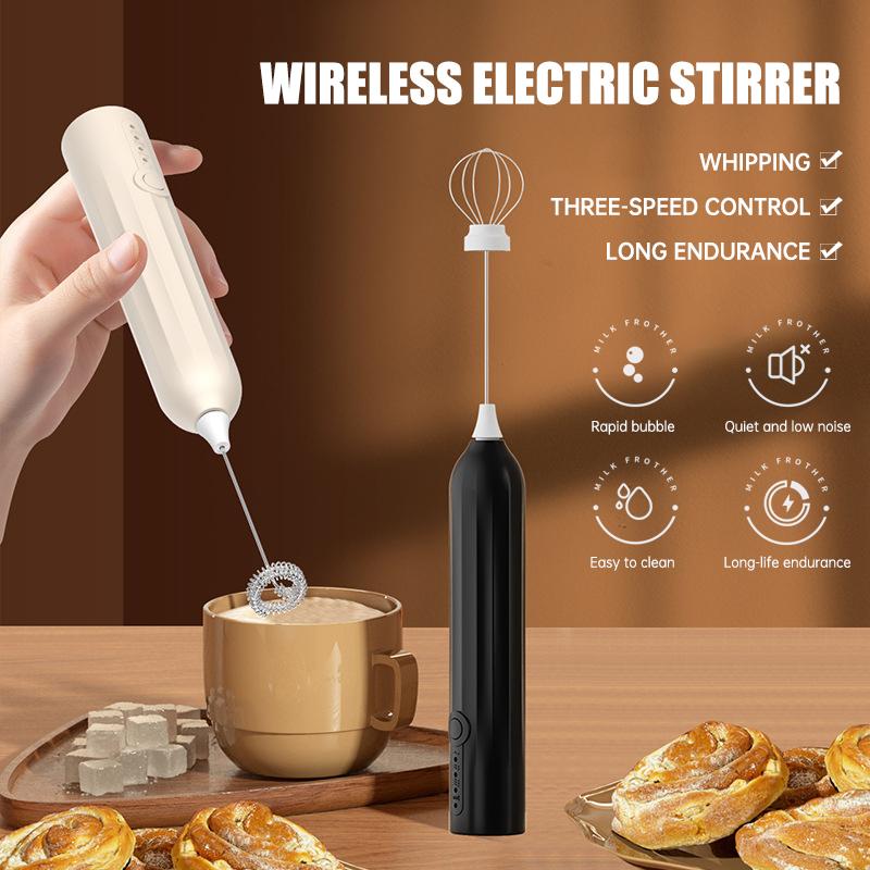 Máy tạo bọt sữa điện không dây, máy tạo bọt sữa cầm tay mini dùng trong làm bánh tại nhà.