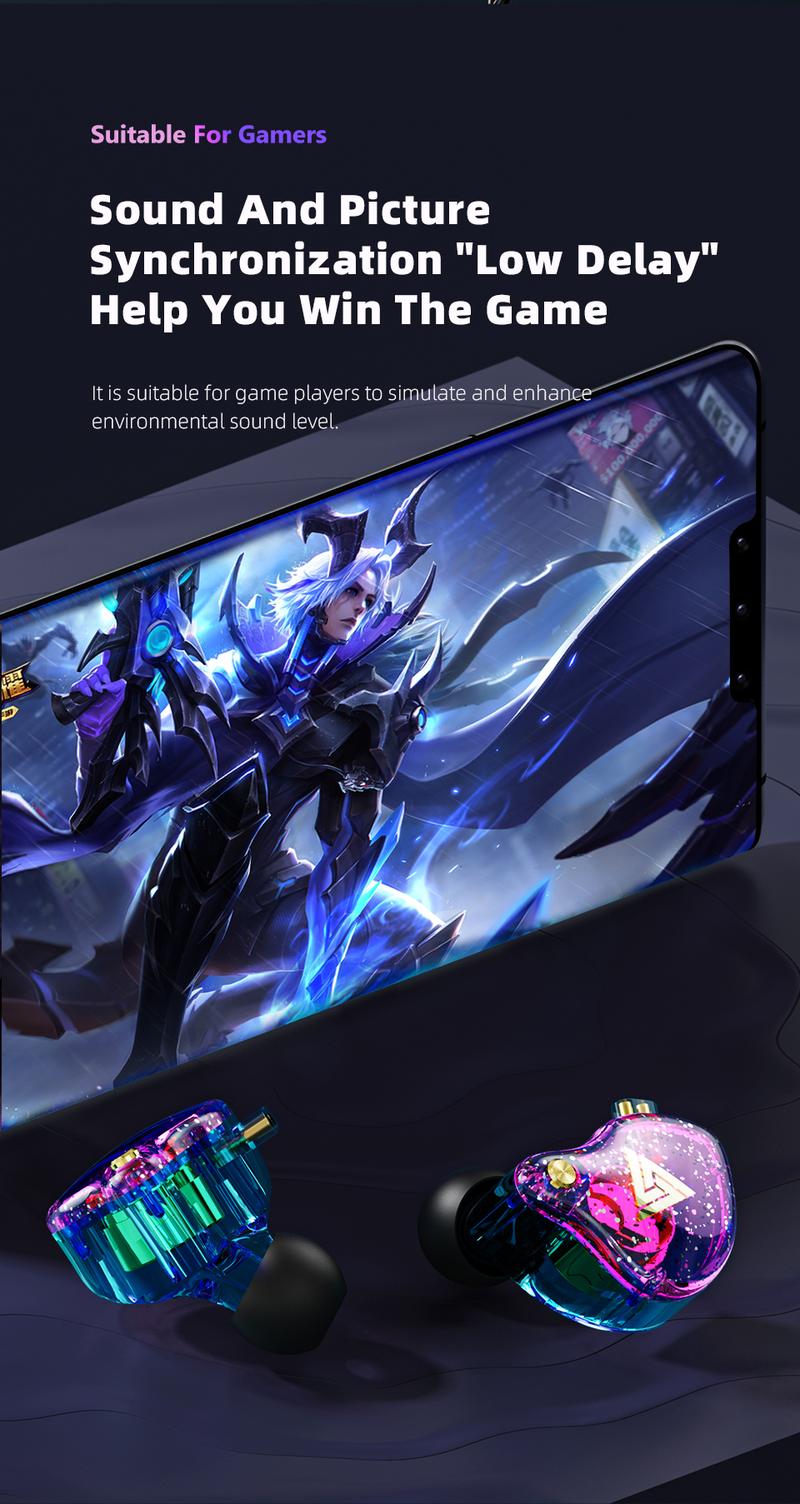 Product Introduction of Tai Nghe Nhét Tai Nghe Chơi Game Có Dây, QKZ AK6 PRO, Màn Hình Trong Tai, Âm Thanh Trầm Sâu, Tai Nghe Trong Tai HiFi, Trình Điều Khiển Động 1DD 10mm Mới, Cáp Có Thể Tháo Rời Thích Hợp Cho Âm Nhạc, Chơi Game, Cuộc Gọi Video 8