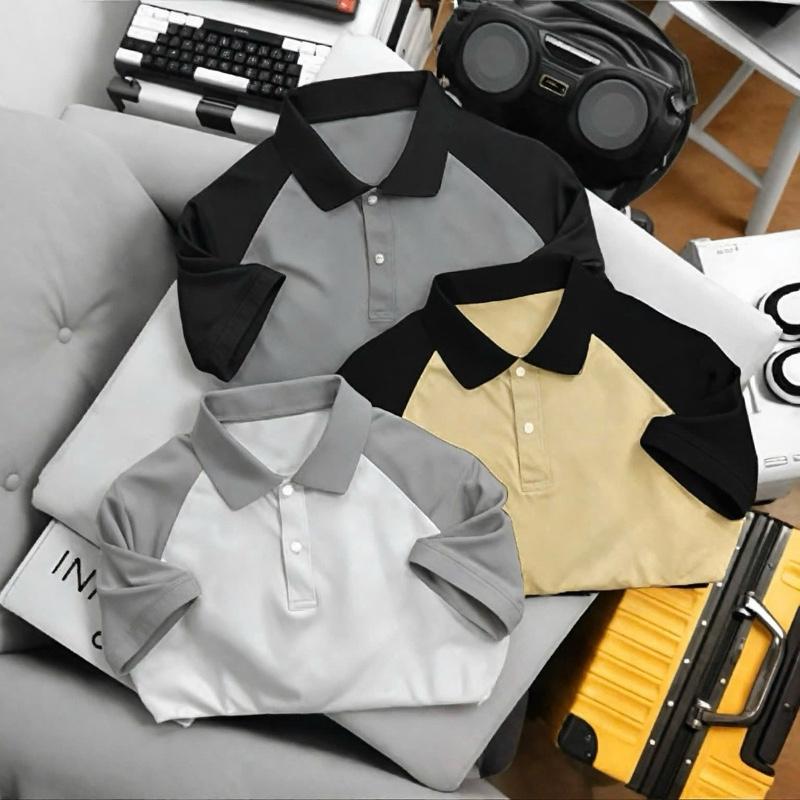 COMBO 3 ÁO POLO PHỐI TAY RAGLAN VẢI THUN CÁ SẤU POLY 