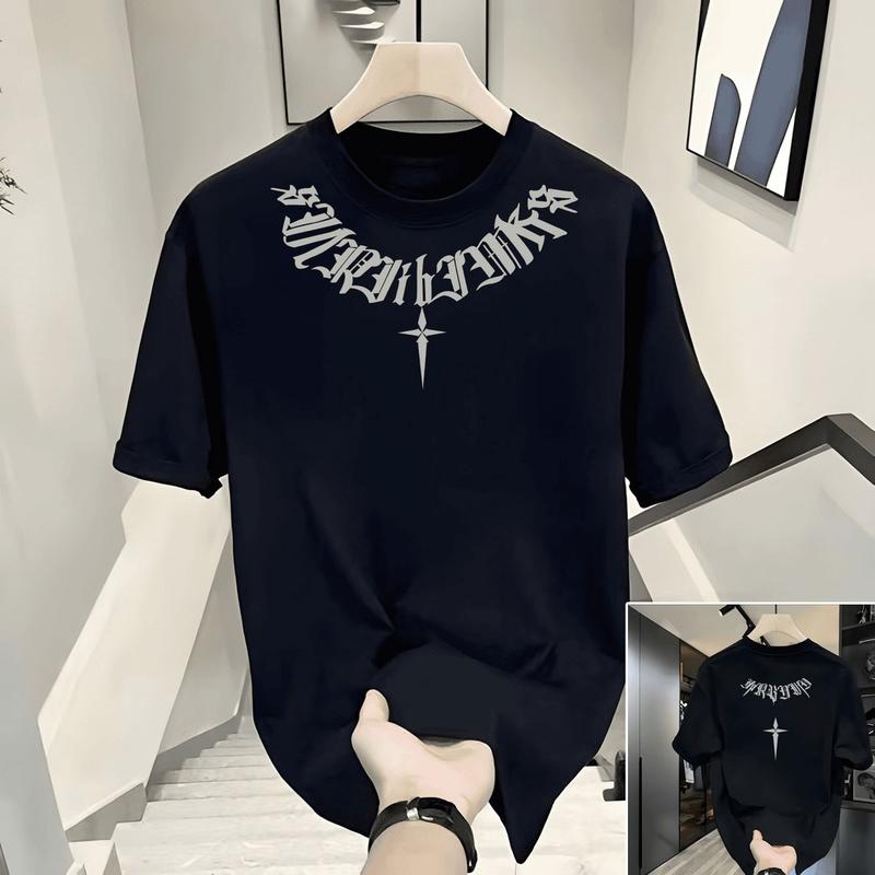 Product Introduction of Áo thun nam nữ cổ tròn mới xu hướng mùa hè tay ngắn dáng rộng 100% cotton, áo thun in hình âm nhạc, quần áo nặng nề cỡ lớn cho cặp đôi cao cấp mùa hè H-1379. 11
