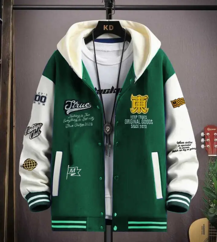 JAKET HOODIE VARSITY BASEBALL FULL BORDIR BAHAN TEBAL GRAMASI 280 GSM PRIA WANITA 2