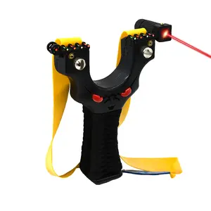 Upgrade Red Laser Sight Novice Resin Slingshot High Power Rubber Band Professional Catapult Outdoor Aim Archery Tools