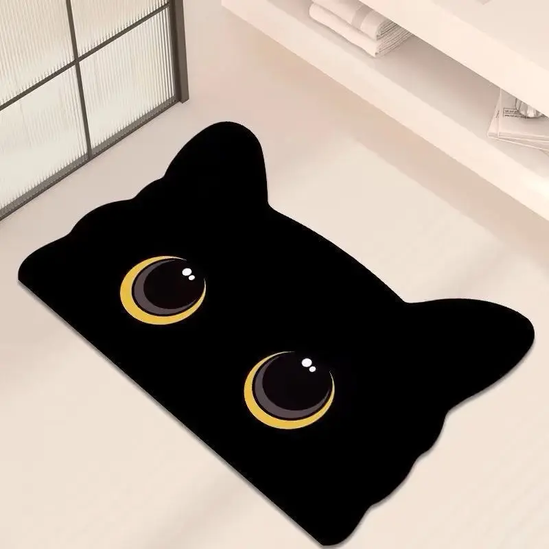 KESET KAKI MOTIF KUCING LUCU / CUTE CAT CARPET ANTI SLIP / CAT LOVERS / KESEK KAKI / POPMARTLABUBU