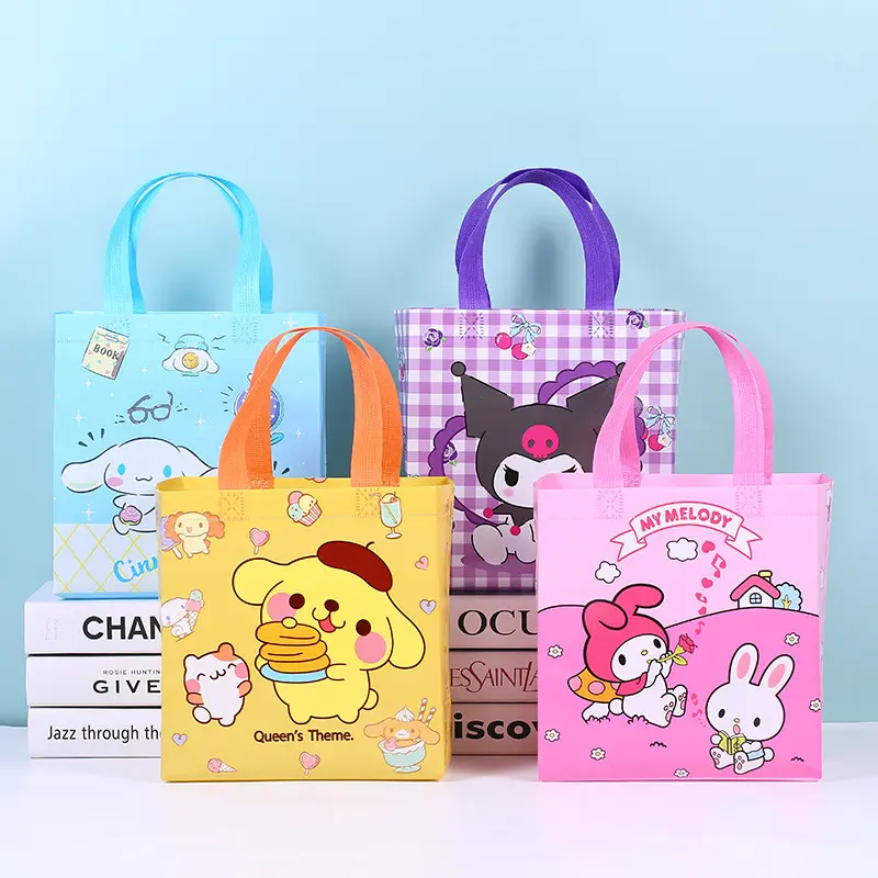 [FELIZKIDS] [FK235] GOODIE BAG 22X23 LEBAR 11WARNA RANDOM ANEKA GAMBAR KARAKTER LUCU ULANG TAHUN HAPPY BIRTHDAY TAS 3