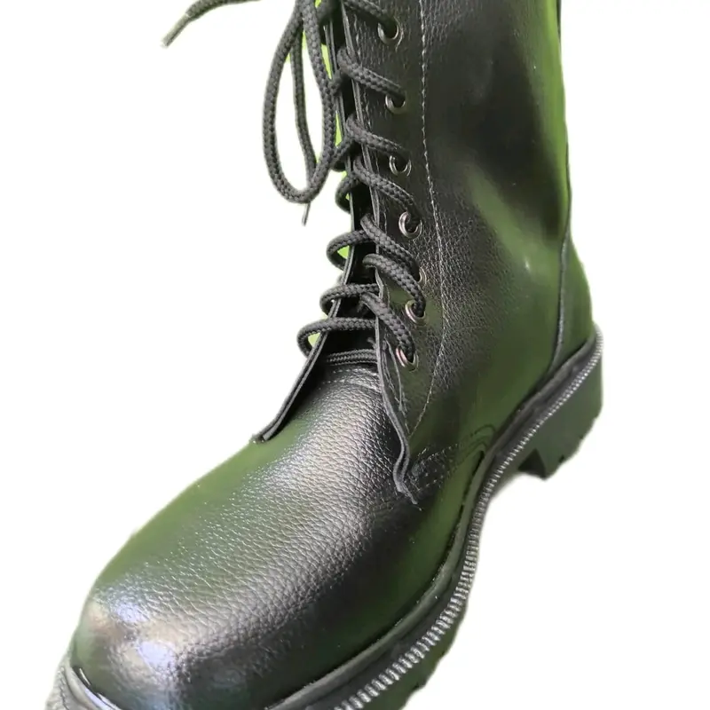 Sepatu Pdl Kulit Jeruk Linmas Banser Security Satpam Tni Polri Shoes Boots 4