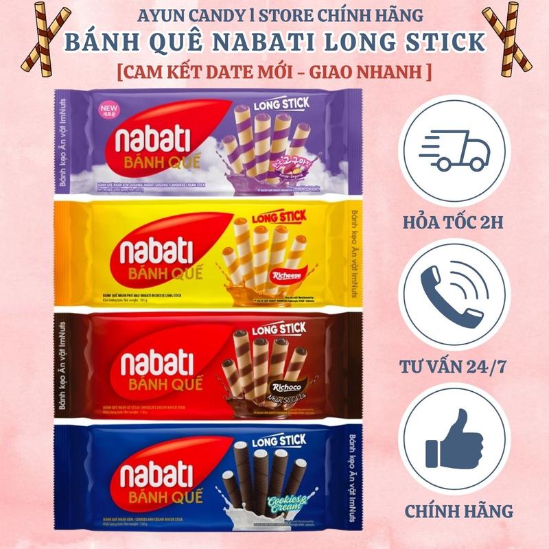   COMBO 2 GÓI  Bánh Quế Nabati 105G - Bánh Nabati Kem Phô Mai - Bánh Quy Nabati Richeese 