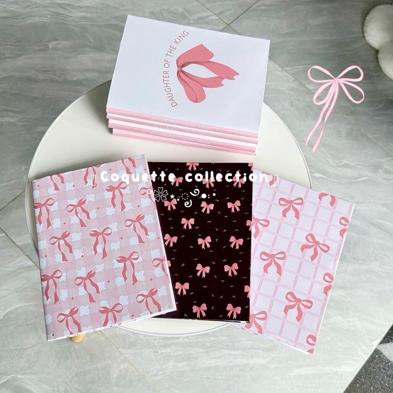 UPDATE 2025 Coquette collection | Giấy bao tập bao sách giáo khoa Guinnschooling