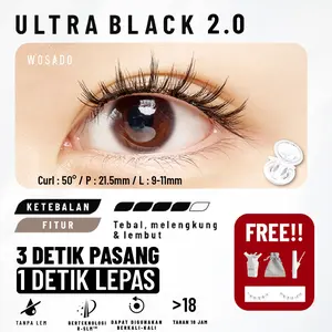 (ULTRA BLACK) WOSADO 2.0 Bulumata Magnetic Bulumata Natural Daily Look Eyelash Extention