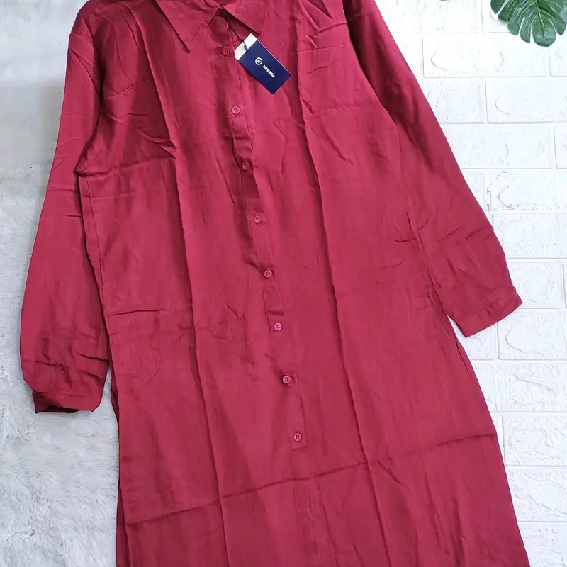 LONG TUNIK POLOS DEWASA RAYON | WAJIB TANYA STOK (BISA COD) 7