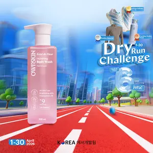 OWNSKIN Éclat de Fleur Enchanting Body Wash 320 ml | Body Wash | Sabun Mandi Cair untuk Mencerahkan dan Melembutkan Kulit