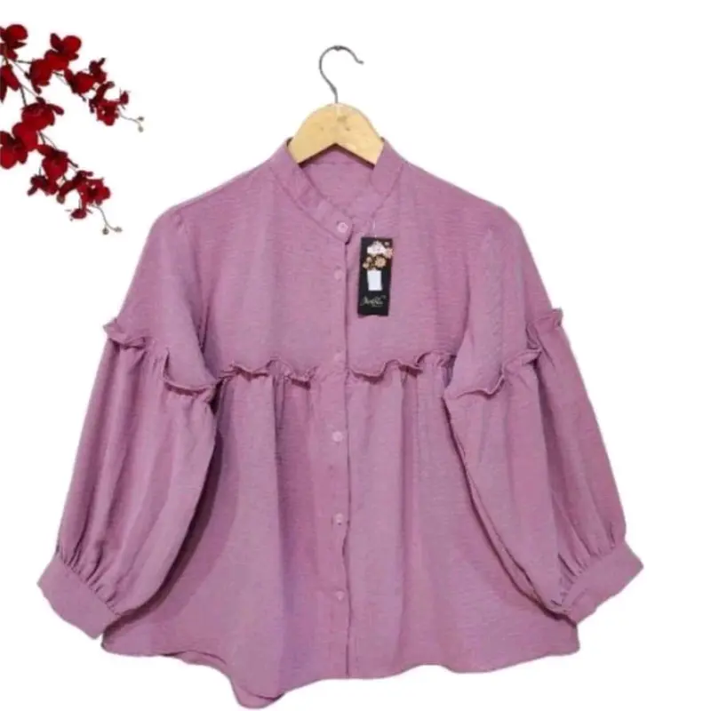 BLOUSE anak / Blouse Anak Perempuan / Blouse bahan Crinkle Airflow Premium usia 1-12 tahun Anak-Anak Model NAIRA 1