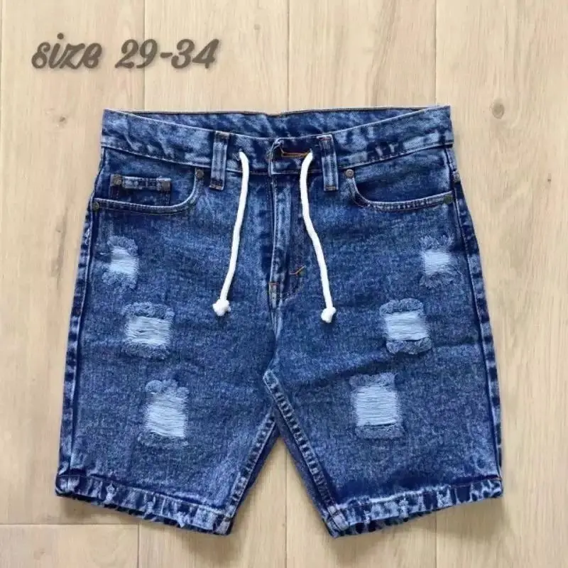 Celana Jeans Pendek Sobek Pria Distro Premium Kekinian Nyaman 2