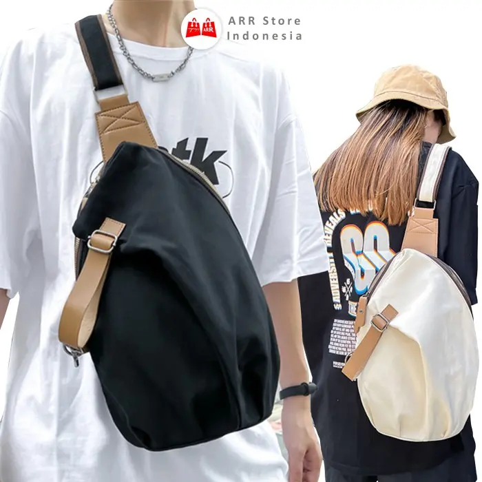 Tas Selempang Pria Waist Bag Pria Wanita Tas Bahu Sling Bag Crossbody Bag Pria Unisex T 0233 MFB