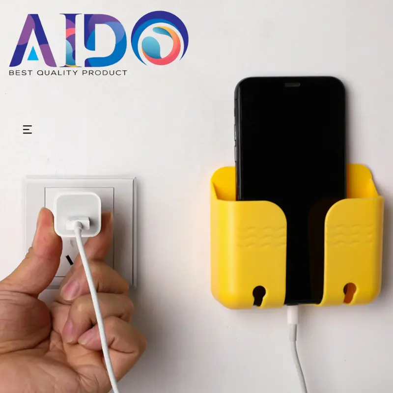 RAK GANTUNG HP CHARGER REMOTE TV AC TEMPEL TEMBOK HOLDER PHONE CAS TEMPEL DINDING HOOK HANDPHONE Plastik 1