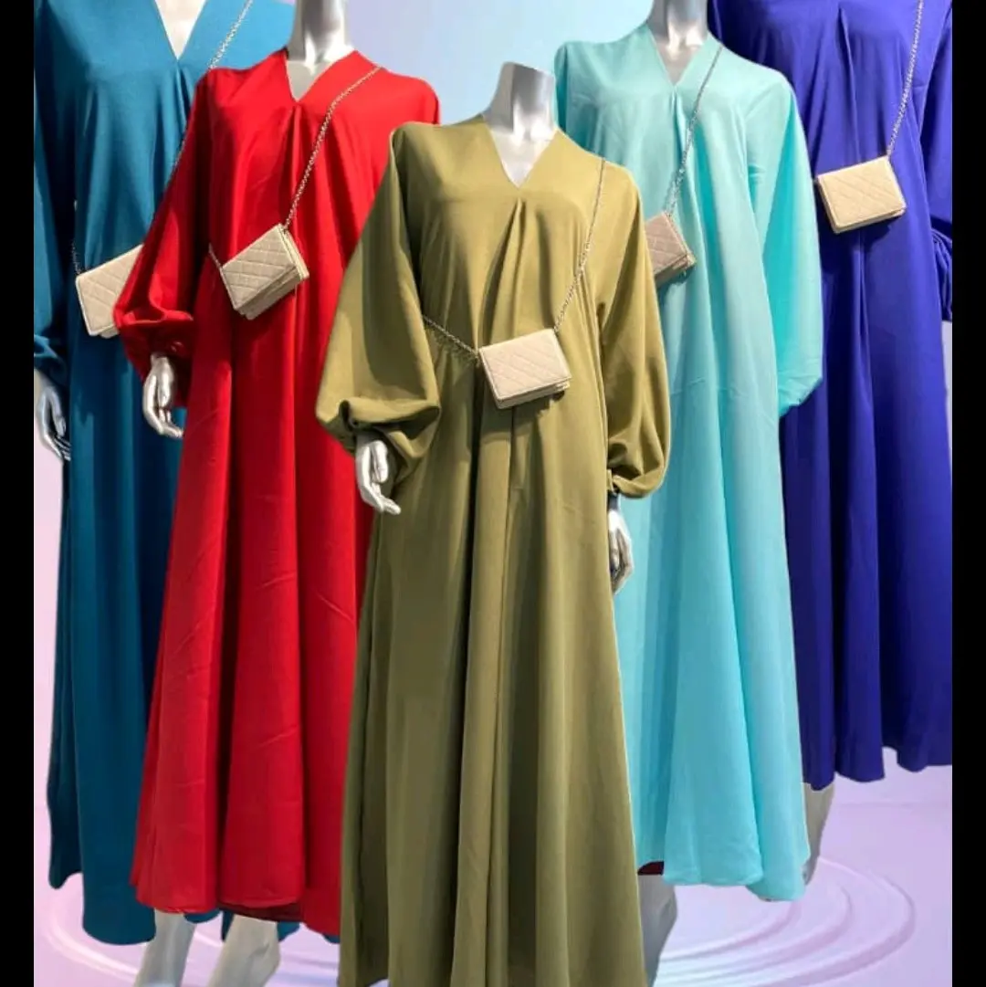 LAILY KAFTAN SOFT MOSS CREPE /READY STOCK
