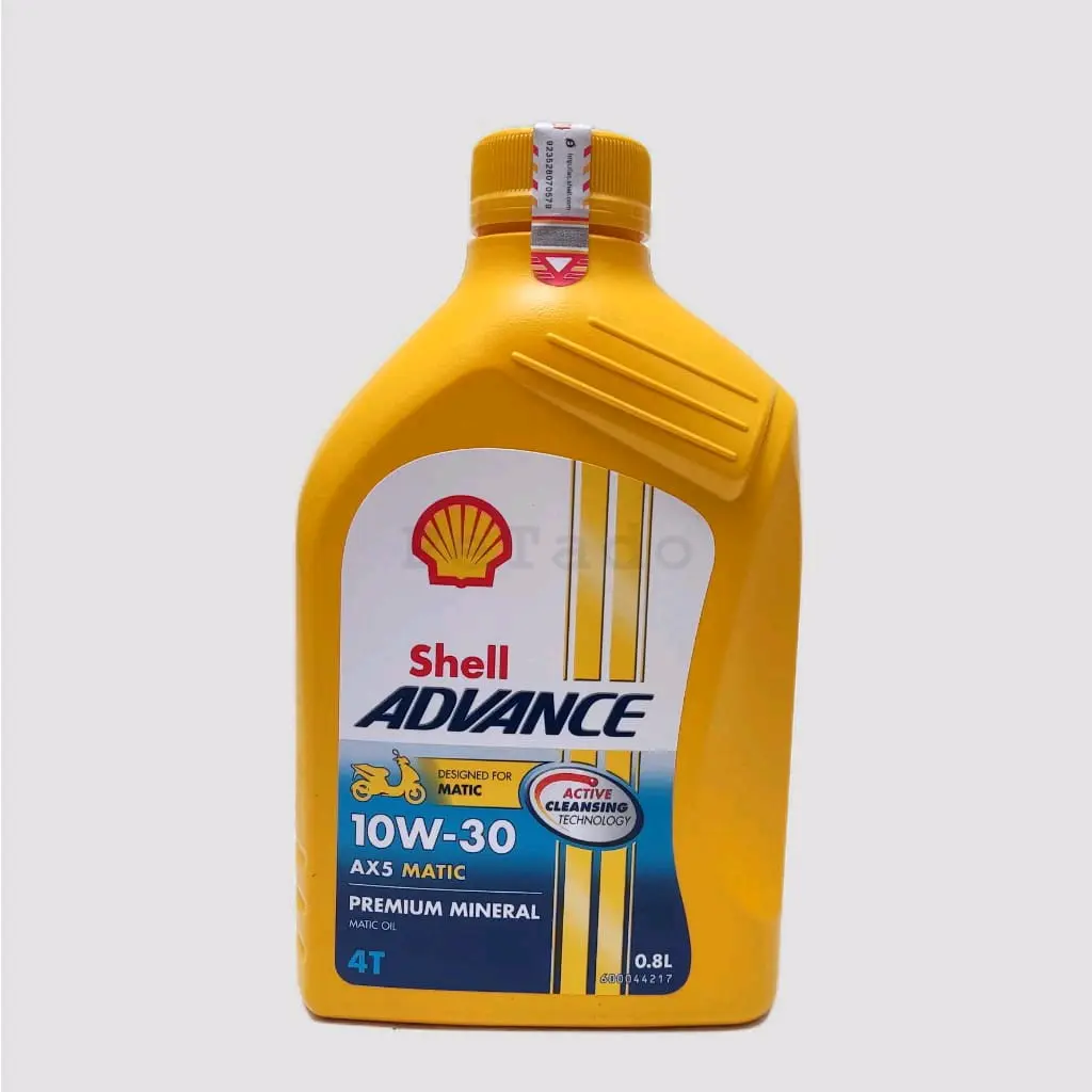 oli Shell advance ax5 MATIC 10W-30 API SL JASO MB 0,8ML