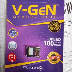 Micro SD High Speed Flash 32GB Clas 6 Tanpa Adapter 125GB 256GB 1TB 2TB 512G Untuk Komputer Tablet Mobile - Otg, Storage kartu micro mi Stiker Penyimpanan kartu memori cctv - 2TB