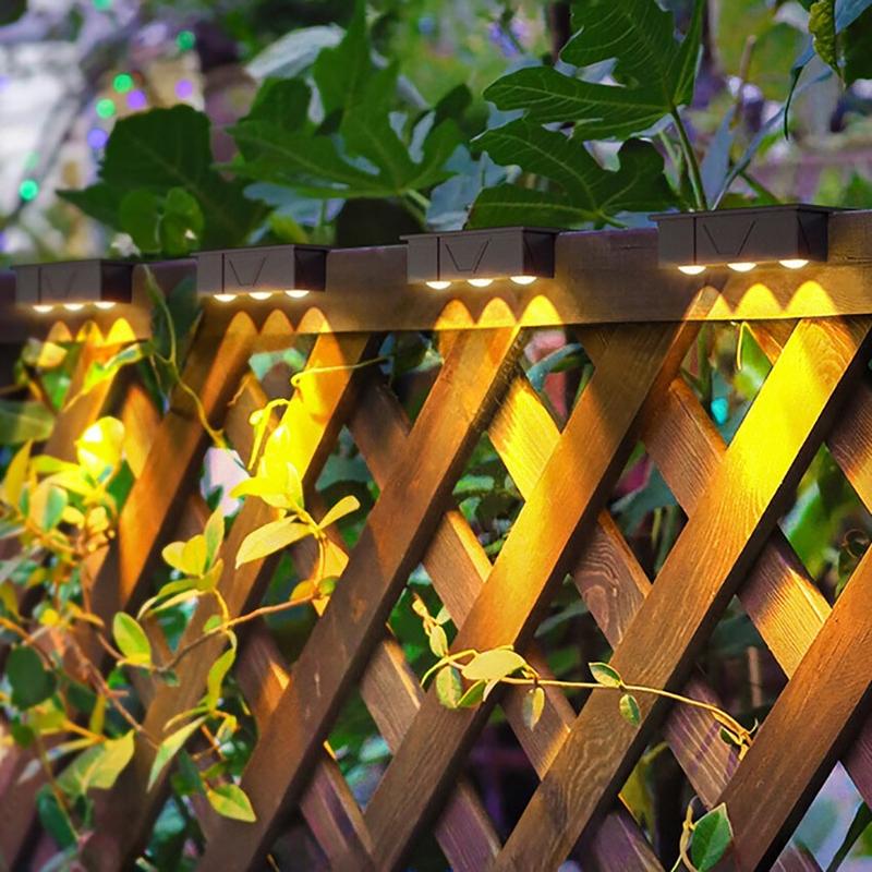 Product Introduction of Outdoor 3Led Solar wall Light IP65 Waterproof Automatic Sensor Warm garden Lamp for home Fence Courtyard Gate village Street decoration 4
