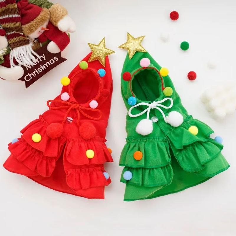 Product Introduction of Christmas Dog Cape Pet Cloak New Year Dog Hoodie Clothes Puppy Shawl Cat Transformation Costume 22