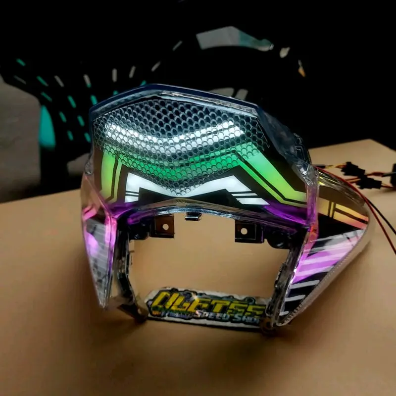 stoplamp Honda Vario125 custom RGB bluetooth , rem berubah warna pnp soket tinggal colok 6
