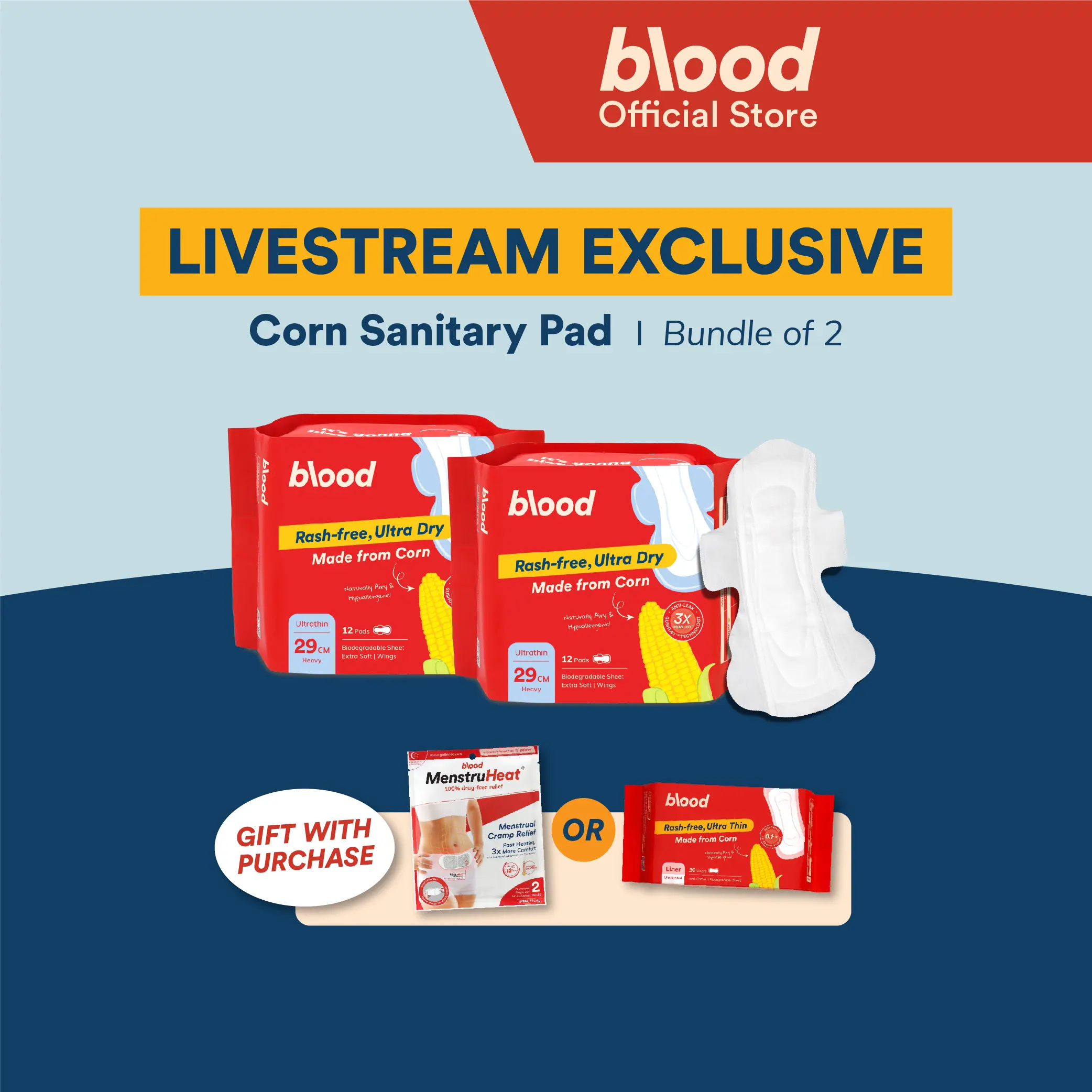 [Livestream Exclusive] Blood Corn Sanitary Pad  | Bundle of 2