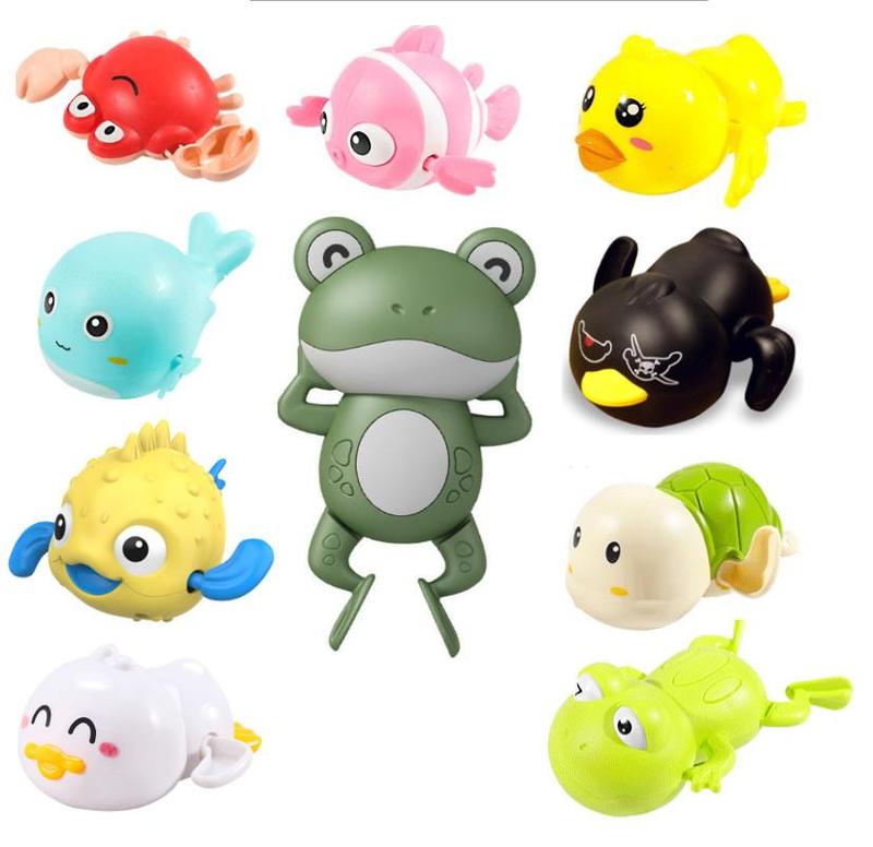  Đồ Chơi Nhà Tắm - Bể Bơi  Vịt-Cá heo-cua Vặn Cót Rùa Thả Trong Nước giúp Bé thích thú hơn khi tắm Cho Bé 