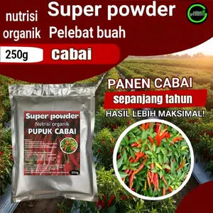 Pupuk Buah Cabai Pupuk Pelebat Buah Cabai Isi 250g Nutrisi Organik Maksimal