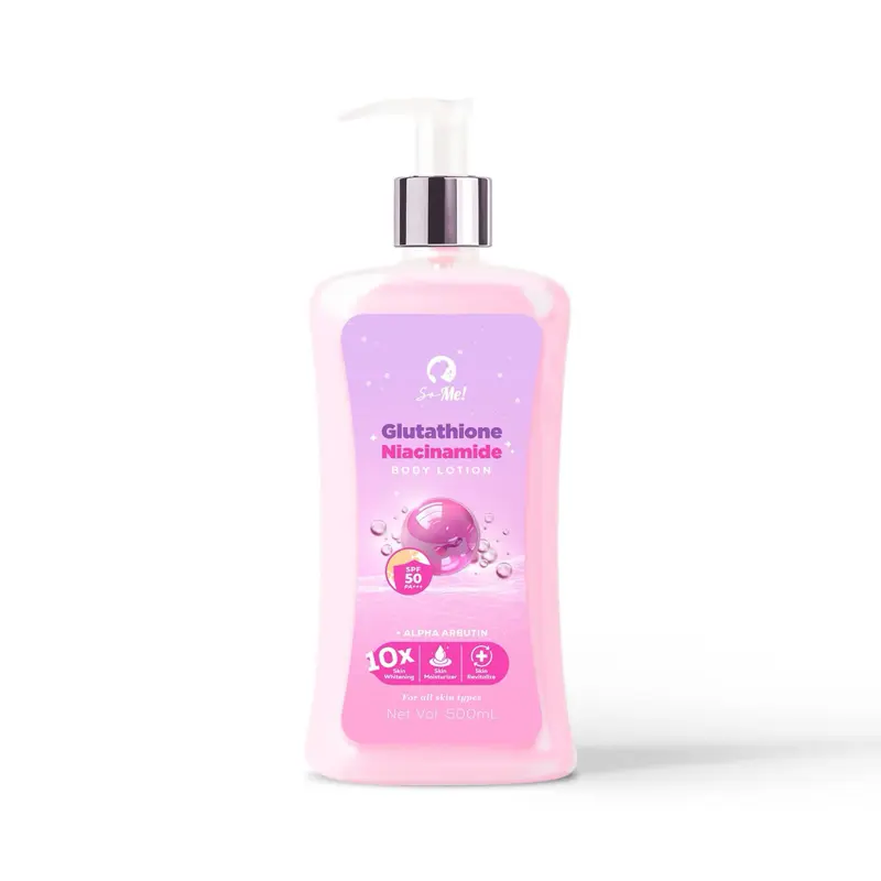 glutathione superdrug FDA Approved] So Me Glutathione Niacinamide Body Whitening Lotion [500ml]  with SPF 50PA+++ Scent Scent