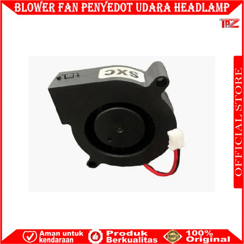 ORIGINAL KIPAS PENDINGIN PENYEDOT UDARA PANAS LAMPU HEADLAMP FAN COOLING TURBO EXHAUST HEADLAMP 5 X 5 CM  MINI BLOWER FAN 12 VOLT 4