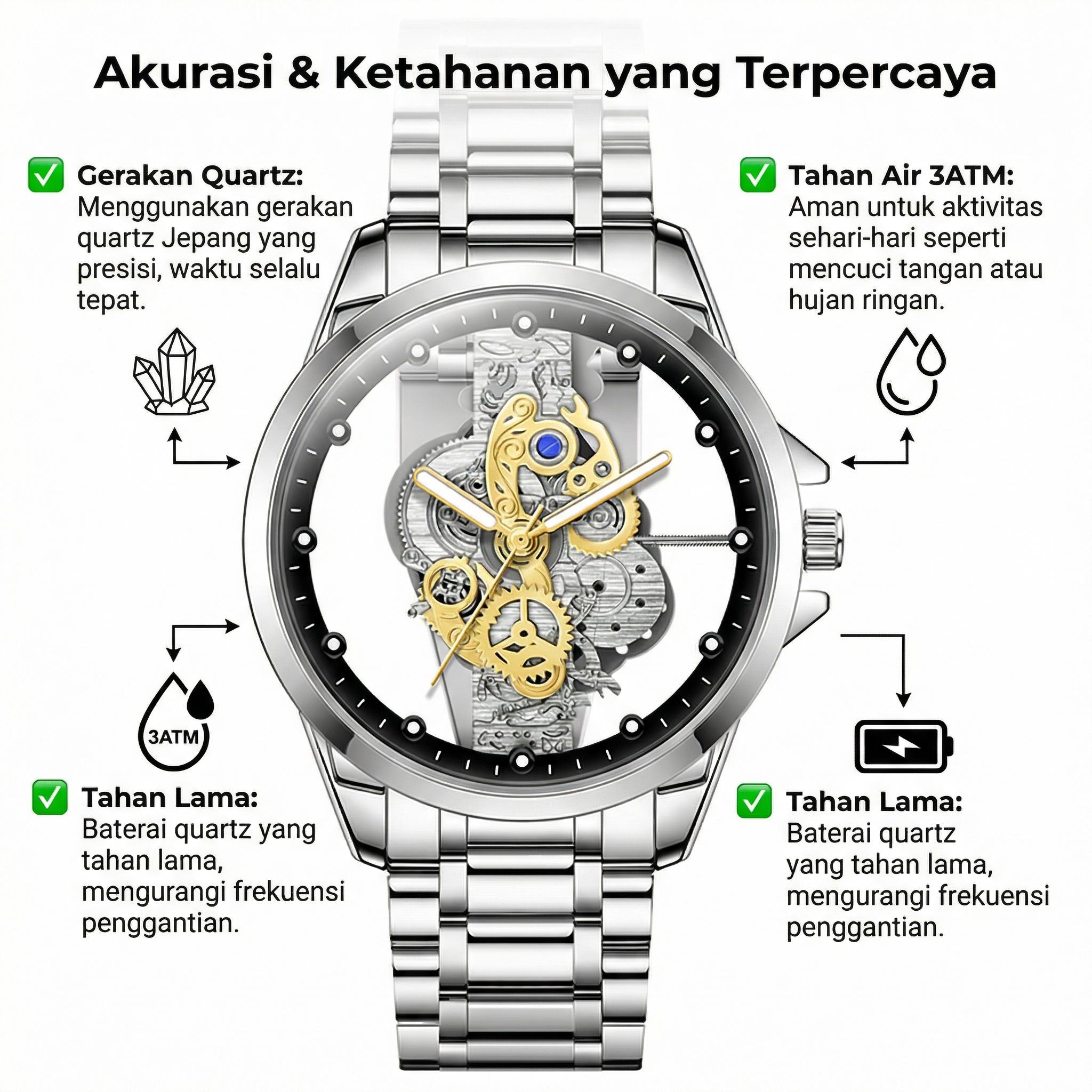 AIYISHI 1pc Men's Steel Strap Disc Quartz Watch, Transparent Bottom Cover 30m Life Waterproof Night Light Men's Watch, Men's Accessories AIYISHI 1pc Men's Steel Strap Disc Quartz Watch, Transparent Bottom Cover 30m Life Waterproof Night Light Men's Watch, Men's Accessories