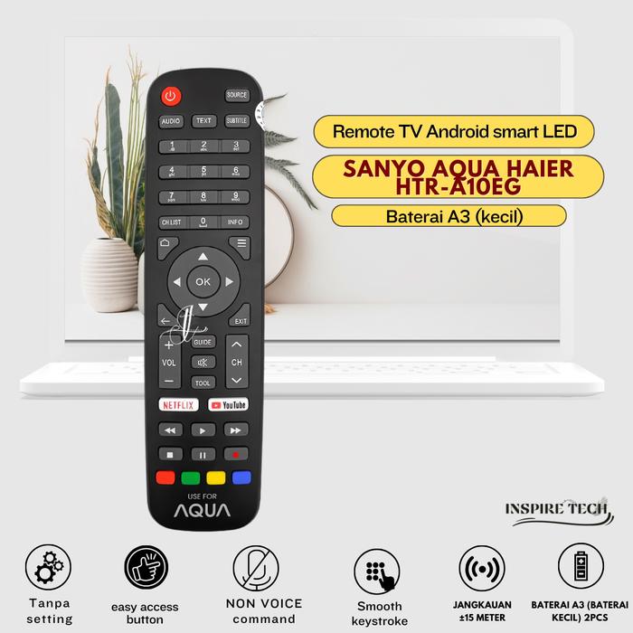 Promo Remot Remote Pengganti untuk TV Aqua / Sanyo / Haier LCD LED ...