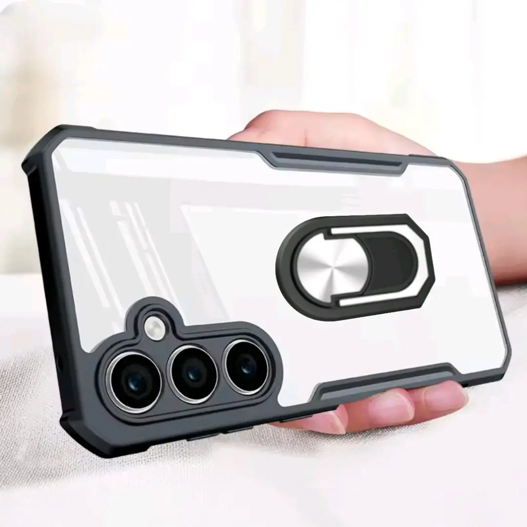 Case For Samsung A16 / A06 / A05S / A05 / A04S / A04E / A04 / A03S / A03 CORE / A02 / A02S Shockproof Premium Transparant With Ring Holder