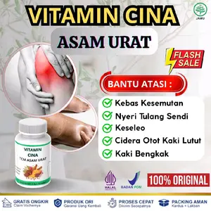 TCM asam urat Tradisional Herbal China bantu atasi menurunkan kadar asam urat nyeri sendi kaki bengkak aman halal 100%